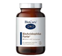 BioCare BioAcidophilus Forte | 30 Billion LAB4 Live Bacteria | Food Supplement Suitable for Vegetarians and Vegans - 60 Capsules