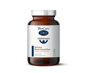 BioCare Children's Banana BioAcidophilus, 60g Powder | 2 Billion Lab4 Friendly Bacteria Per Daily Intake, Suitable for Vegetarians, Vegans & Children from 6 Months Old