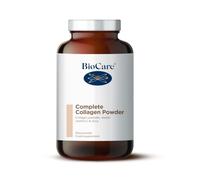 BioCare Complete Collagen Powder, 90g | VERISOL Peptides with Vitamin C & Bamboo Silica, Type I, III, V & X Formula with Elastin, Skin, Cartilage & Bone Support