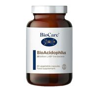 BioCare BioAcidophilus | 20 Billion LAB4 Live Bacteria | Food Supplement Suitable for Vegetarians and Vegans - 60 Capsules