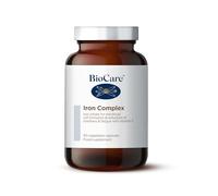 BioCare Iron Complex, 90 Capsules | Iron, Vitamin C and B2 for Red Blood Cell Formation, Energy and Fatigue Reduction