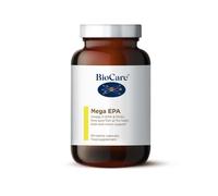 BioCare Mega EPA - Pure Fish Oil with Omega-3 Fatty Acids, EPA & DHA - Marine Capsules for Heart, Brain & Vision Support - 60 Capsules