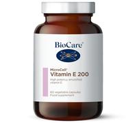 BioCare Vitamin E Capsules MicroCell 200iu – Vegan, Cell Protection – 60 Capsules