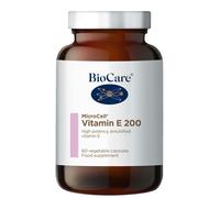BioCare Vitamin E Capsules MicroCell 200iu – Vegan, Cell Protection – 60 Capsules