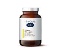 BioCare Vegan Omega-3 | Vegetable Capsules | DHA and EPA from Algae for Heart, Brain and Vision Support | Food Supplement | Suitable for Vegetarians and Vegans | 60 Capsules