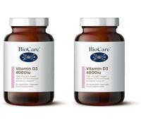 BioCare Vitamin D3 4000iu - High Strength Vegan Vitamin D for Bone, Muscle, Teeth and Immune Support - 30 Capsules (Pack of 2)