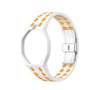 Bioceramic Integrated Watch Case Band Mod Replacement Wrist Kit，White
