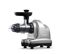 BioChef Axis Cold Press Juicer/Horizontal Masticating Slow Juicer (Wide Mouth) with 20 Year Warranty for Wheat Grass, Fruits & Vegetables (Silver)