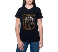 BIOCLOD Elden Ring Bloody Wolf Women T-Shirt Black Round Neck Women Black Round Neck, Black, XS