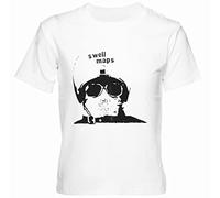 BIOCLOD Swell Maps Boy/Girl Kids Unisex T-Shirt Blanco Round Neck Boy Girl Kids Unisex T-Shirt White, white, 11 Years