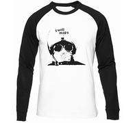 BIOCLOD Swell Maps Men's Women's Unisex Baseball T-Shirt Black Sleeve Round Neck Men Women Unisex Baseball T-Shirt White, white, S