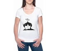 BIOCLOD Swell Maps Mujeres Camiseta De Manga Corta Blanco Cuello Redondo Women T-Shirt White Round Neck, white, M