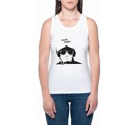 BIOCLOD Swell Maps Women's Sleeveless T-Shirt White Women Tank T-Shirt White Sleeveless, white, XL