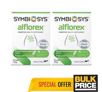 Biocodex Symbiosys Alflorex Probiotic Supplement Daily Gut Health 30 Caps 2-Pack
