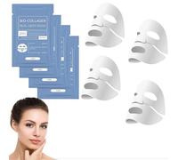 BioCollagen Face Mask, 4Pcs Deep Overnight Moisturising Mask, Collagen Night Skin Care, Reduce Fine Lines Smooth Wrinkles Shrink Pores, Improve Elasticity