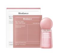 Biodance 24/7 Collagen Glow Set: Collagen Peptide Jelly Serum Mist (1.69 fl.oz) & Bio-Collagen Real Deep Mask (4 Sheets), Sprayable Hydrogel & Overnight Hydrating Face Mask for Firming & Plumping