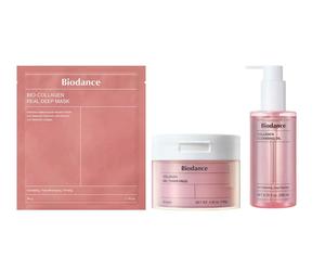 Biodance Bio-Collagen Real Deep Mask + Collagen Gel Toner Pads + Collagen Cleansing Oil 1 pcs + 60 pcs + 200 ml