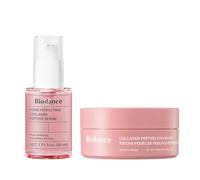 BIODANCE Collagen Boosting Set: Collagen Peptide Serum & Eye Patches, Plumping, Anti Wrinkle Set, Quick Morning Routine for Puffy Eyes, Smile Lines, Glass Skin Base, Skin Care Gift Set