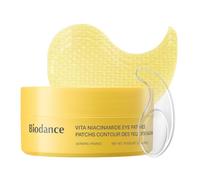 BIODANCE Hydrogel Eye Patches for Under Eye, Vita Niacinamide (60 Count) | Dull Spot Patches for Face & Uneven Skin Tone, Travel Essentials, Self Care Gifts for Women, Korean Skin Care
