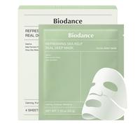 BIODANCE Refreshing Sea kelp Real Deep Mask, Hydrogel Mask, Calming, Oil & Sebum Control, Blemish Care, Korean Skincare, 1.19oz(34g) x 4ea