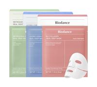BIODANCE Total Solution Trio: Bio Collagen & Ceramide Panthenol & Sea Kelp Real Deep Mask Set, Firming, Hydrating, Claming Kit, Korean Skin Care, Skin Care Set