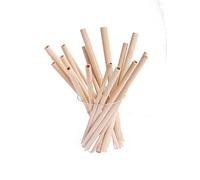 Biodegradable Bamboo Straws, 220 mm in Length,11mm in diameters, 50PCS, Reusable, Individually Wrapped in Paper, Free of Chemical additives, and Designed to Avoid The Risk of Plastic Micro-Particles.