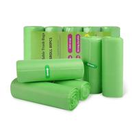 Biodegradable Bin Liners 80 Counts 50 Litre13Gallon Large Garbage Bags Comp