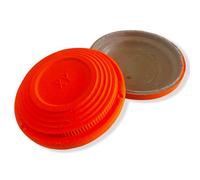 Biodegradable Clay Pigeons(108-Pack),Standard 108mm Clay Refill Skeet Targets for Skeet & Trap Shooting,High-Visibility Orange,Eco-Friendly Shattering Disc