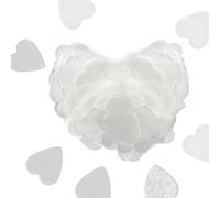 Biodegradable Confetti for Wedding,10000PCS 2.5cm/1in Heart Paper Table Birthday Decorations Party Supplies (white)