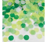 Biodegradable Confetti for Weddings & Birthdays - Green White Glitter Paper Table Confetti, Round Sequins for Christmas, Valentine’s, St. Patrick’s Day Decorations & Craft Supplies