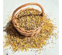 Biodegradable Confetti - Jurassic Coast - 1 Litre - Blue Cornflower, Yellow Daisy, Cream Daisy and Yellow Marigold Natural Flower Petals (510)