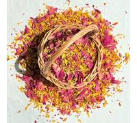 Biodegradable Confetti - Natural Petals - 'Tropical Mix' - 10 Litres - Bright Pink Peony with Orange & Yellow Marigold (574)