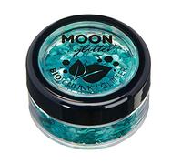 Biodegradable Eco Chunky Glitter by Moon Glitter - Turquoise - Cosmetic Bio Festival Makeup Glitter for Face, Body, Nails, Hair, Lips - 3g