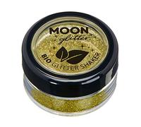 Biodegradable Eco Glitter Shakers by Moon Glitter - Gold - Cosmetic Bio Festival Makeup Glitter for Face, Body, Nails, Hair, Lips - 5g