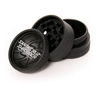 Biodegradable Hemp Shredder Grinder 3-piece | Santa Cruz Grinder | Herb 3-piece Grinder (Black)