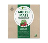 Biodegradable Mulch Mats Weed Barrier Moisture Retention For Strawberries Lettuce Shrubs Roses 10 Mats Per Pack