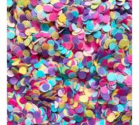 Biodegradable Rainbow Circle Wedding Party Confetti | Eco-Friendly Tissue Paper Circles | Children's Unicorn Party Balloon Filler (Rainbow Party, Small (50g) 15 Handfuls)