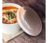 Biodegradable Soup Container Lid - Lid to fit 12 & 16oz Containers (GF046 & GF047).