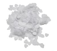 Biodegradable Tissue Paper Heart Confetti 10000pcs for Wedding and Birthday Party Table Decorative Scatter (white)