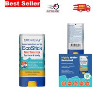 Biodegradable & Unscented SPF 35 Mineral Sunscreen Stick for Sensitive Skin