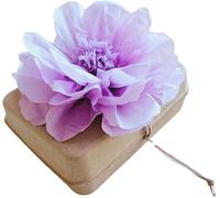 Biodegradable Water & Ocean Burial Urn - Cruise Approved | Ashes Scattering Ceremony - Lilac Flower (Medium)