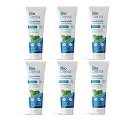 BioDenta Super White Toothpaste Coconut + Fresh Mint, 75 ml (Pack of 6) - 98% Natural Vegan, Vegetarian and Halal Friendly. Free from SLS, PEG & Parabens - Pack of 6