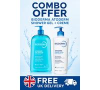 Bioderma Atoderm Shower Gel 1L + Creme. Combo deal. Free UK Delivery
