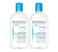 Bioderma Hydrabio H2O Micellar Water, Cleansing and Makeup Removing Gentle Face Cleanser for Dehydrated Sensitive Skin, 500mL