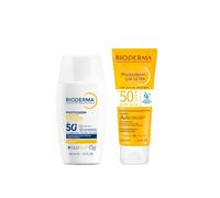 Bioderma Photoderm X-Defence Ultra-Fluid SPF 50+ Invisible Sunscreen + Photoderm Lait Ultra Hydrating Lotion SPF 50+ 40ml + 100ml