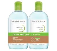 Bioderma Sébium H2O Purifying Cleansing Micellar Water Pack of 2 x 500 ml