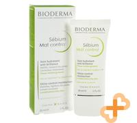 Bioderma SéBium Mat Control 30ml Shine Control Moisturiser Oily Sensitive Skin