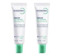BIODERMA | Sebium Mat Control | Mattifies and Smoothes the Skin | Moisturizing and Anti-Shine Care | Soothes Tightness | Very good Tolerance | Set of 2x30ML