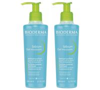 Bioderma Sebium Purifying Cleansing Foaming Gel 2 x 200ml - Oily Skin (France)