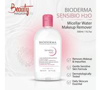 Bioderma Sensibio H2O Make-up Removing Micelle Solution micellar make-up water for sensitive skin 500 ml